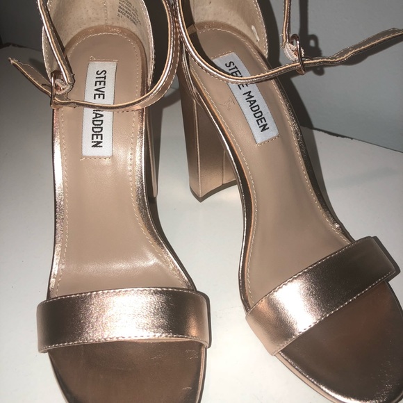 STEVE MADDEN NEVER WORN 8 1/2 ROSE GOLD HEELS - Picture 4 of 5